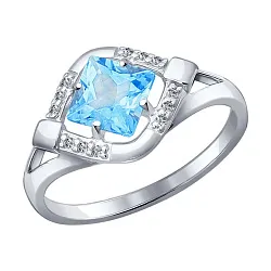 Кольцо Серебро 925, Топаз 92011082 Кольцо Серебро 925, Топаз 92011082