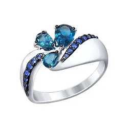 Кольцо Серебро 925, Топаз 92011287 Кольцо Серебро 925, Топаз 92011287