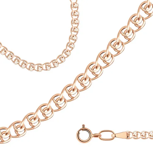 Цепочка Золото 585, плетение Лав (LOVE), ЦЛ135А2-А51-55 Цепочка Золото 585, плетение Лав (LOVE), ЦЛ135А2-А51-55