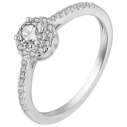 Кольцо Серебро 925, Фианит MCR 34