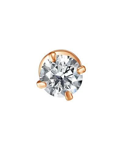 Серьги пусеты-гвоздики, Золото 585, ПУСл01-14моно/бцФ/з585