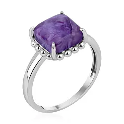 Кольцо Серебро 925, Чароит 1340465908 Кольцо Серебро 925, Чароит 1340465908