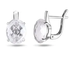 Серьги, Серебро 925, Хрусталь горный 656844 Серьги, Серебро 925, Хрусталь горный 656844