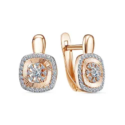 Серьги, Золото 585, Фианит 2608510 1 1 1 Серьги, Золото 585, Фианит 2608510 1 1 1
