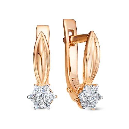 Серьги, Золото 585, 01-02-0596-00