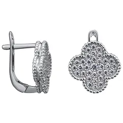 Серьги, Серебро 925, Фианит LLE 443 Серьги, Серебро 925, Фианит LLE 443