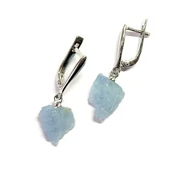 Серьги, Серебро 925, Аквамарин 6636шмр-с