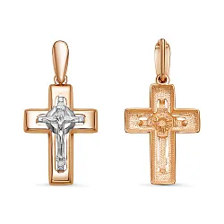 Подвеска крест, Золото 585 080611 Подвеска крест, Золото 585 080611