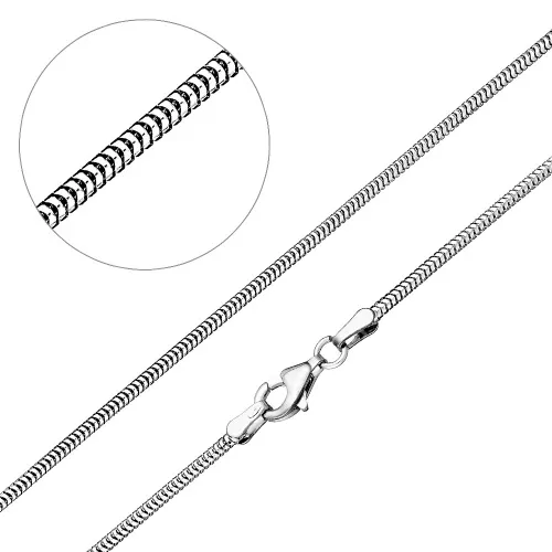 Цепочка Серебро 925, плетение Снейк, ТОПОр 160