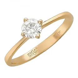 Кольцо Золото 585, Фианит 01К114137