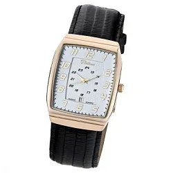 Часы,  Золото 585, коричневый КЗМ 51330.107