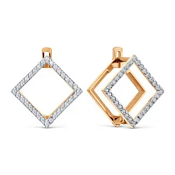 Серьги, Золото 585, Фианит Т14702Б986 Серьги, Золото 585, Фианит Т14702Б986