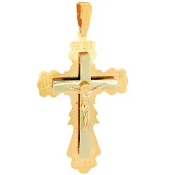 Подвеска крест, Золото 585 Т13006708 Подвеска крест, Золото 585 Т13006708