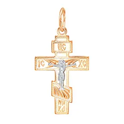 Подвеска крест, Золото 585 23-0095 Подвеска крест, Золото 585 23-0095