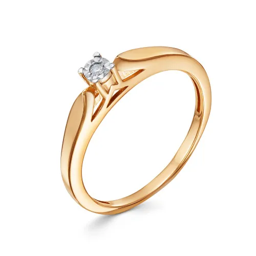 Помолвочное кольцо,  Золото 585, 01-01-0518-00