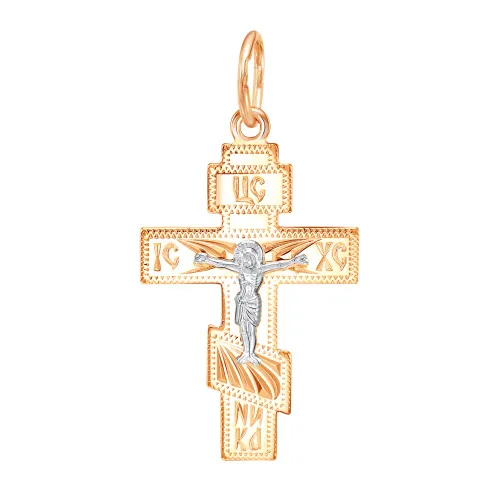 Подвеска крест, Золото 585, 23-0095