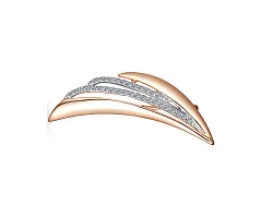  Брошь Золото 585, Фианит 4023603