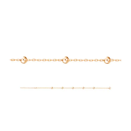 Браслет фантазийный Золото 585 
 63-0077 Браслет фантазийный Золото 585 
 63-0077