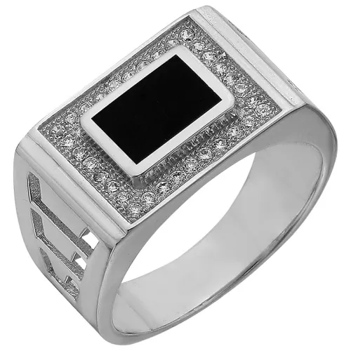 Кольцо мужское (печатка). Серебро 925, SB3R 2