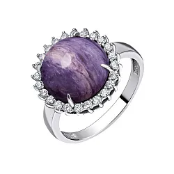 Кольцо Серебро 925, Чароит 1340461977 Кольцо Серебро 925, Чароит 1340461977
