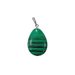 Подвеска фантазийная,  Серебро 925, Малахит 3026р-п