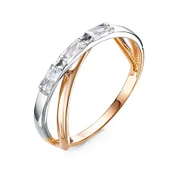 Кольцо Золото 585, Фианит 1104948