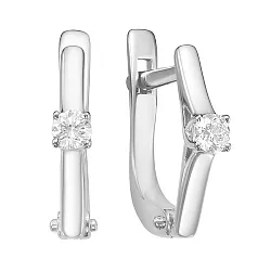 Серьги, Золото 585, Бриллиант 5-1182-103-2Б Серьги, Золото 585, Бриллиант 5-1182-103-2Б