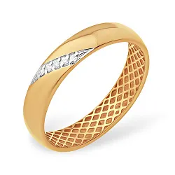 Обручальное кольцо,  Золото 585,  , Бриллиант Т1046-120