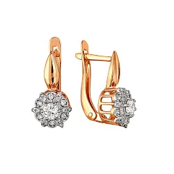 Серьги, Золото 585, Фианит 2291307 1 1 1