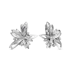 Серьги, Золото 585, Бриллиант 14010060б