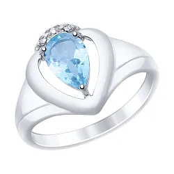 Кольцо Серебро 925, Топаз 92011469 Кольцо Серебро 925, Топаз 92011469