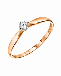 Кольцо Золото 585, Фианит КольцоКЛ-69