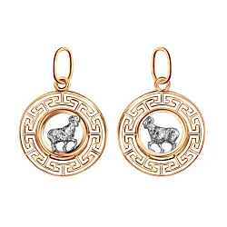 Подвеска знак зодиака Овен 21.03-19.04, Золото 585 КрСВПовн