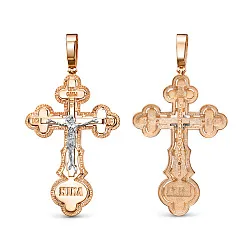 Подвеска крест, Золото 585 0807714 Подвеска крест, Золото 585 0807714