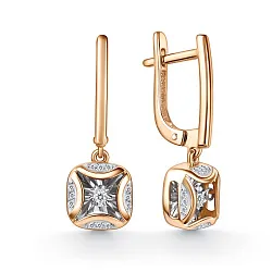 Серьги, Золото 585, Бриллиант 02-11-51206-31-00-1