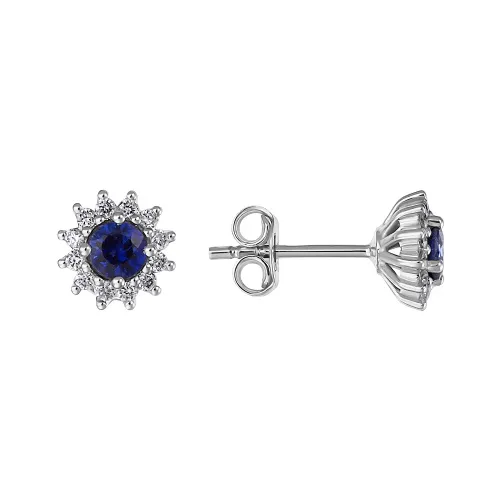 Серьги пусеты-гвоздики, Золото 585, 2032E-W10