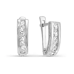 Детские серьги,  Золото 585, Фианит б120315