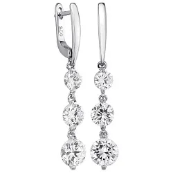 Серьги, Серебро 925, Фианит LLE 567RK