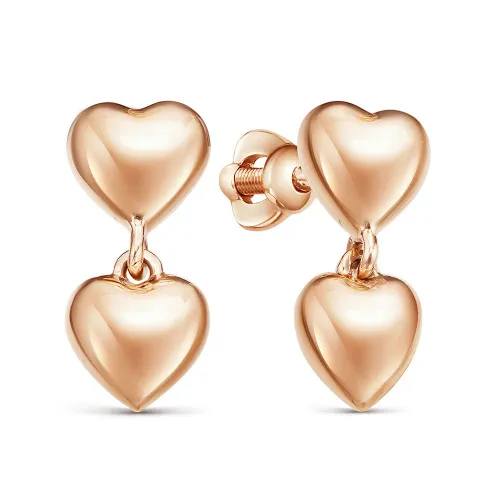 Серьги пусеты-гвоздики, Золото 585, П2723000 1 10