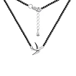 Колье,  Серебро 925, Агат 8340394876-40-20