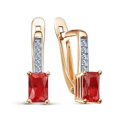 Серьги, Золото 585, Гранат 2667808 1 8 1 Серьги, Золото 585, Гранат 2667808 1 8 1