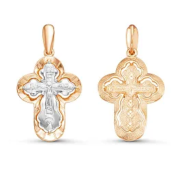 Подвеска крест, Золото 585 080464 Подвеска крест, Золото 585 080464