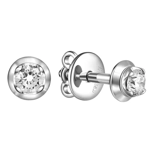 Серьги пусеты-гвоздики, Золото 585, 83-42E61585-F2DD