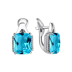 Серьги, Серебро 925, Кварц 2340181543л-70