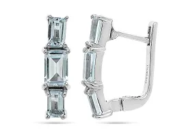 Серьги, Серебро 925, Топаз 651302 Серьги, Серебро 925, Топаз 651302