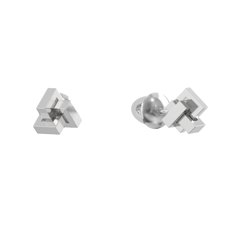 Серьги пусеты-гвоздики, Серебро 925, 1043202-00000