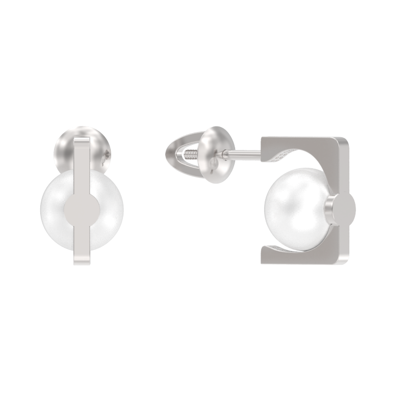 Серьги пусеты-гвоздики, Серебро 925, 1046312-01250-2S