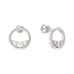 Серьги пусеты-гвоздики, Серебро 925, 1046752-01210