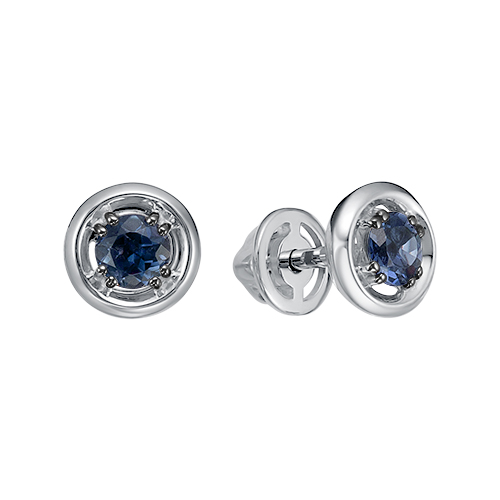 Серьги пусеты-гвоздики, Золото 585, С225-6084ТЛ