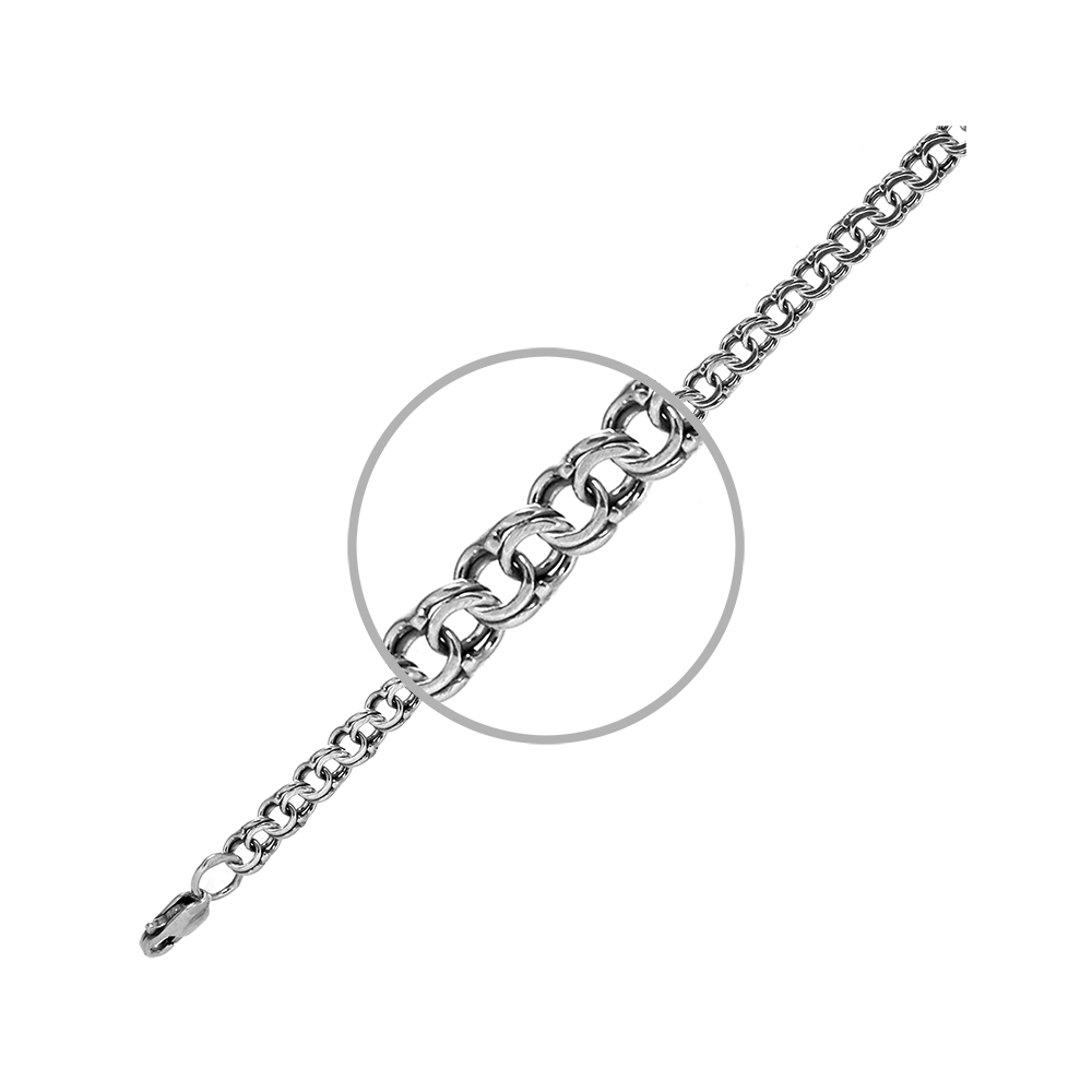 Цепочка Серебро 925, плетение Бисмарк, БСР7р 110